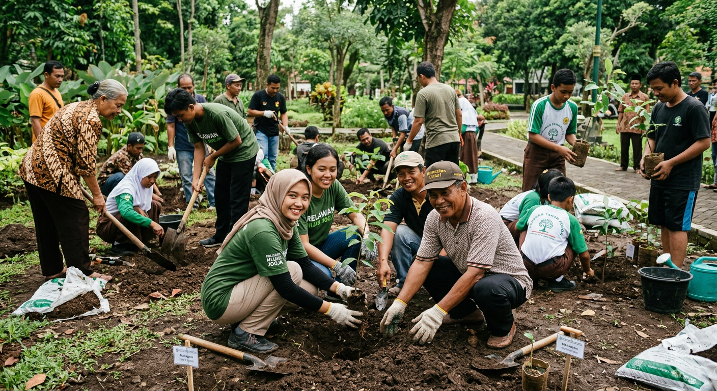 Penanaman Pohon Bersama Komunitas LIVESGP TERBARU Hijau